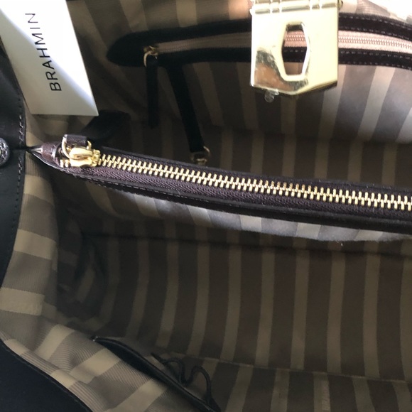 Brahmin Elisa Pecan Azuma Purse with Strap FINAL - Picture 7 of 8